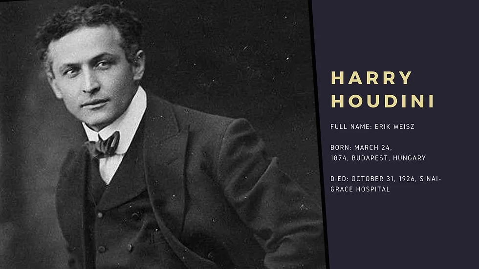 The Fascinating Life and Legacy of Erik Weisz: The Man Behind Harry Houdini